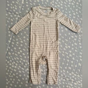 Cloud Island Checkered Beige Kids Footie